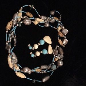 Necklace with earrings